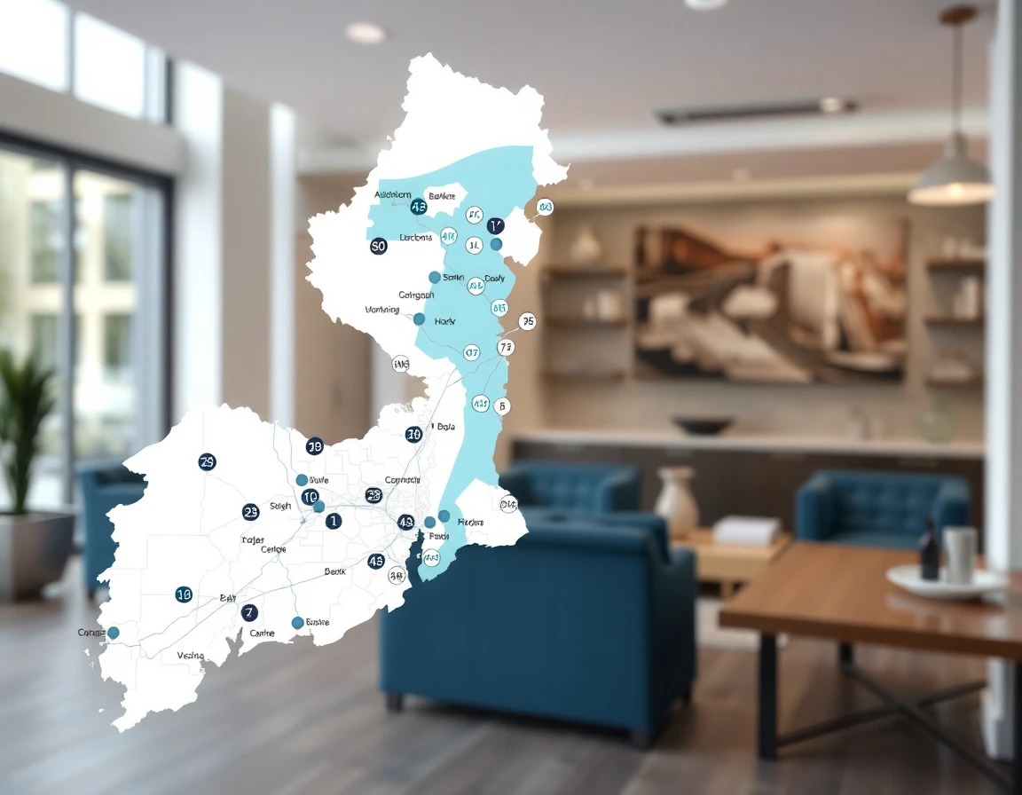 Water Damage Service Areas Map